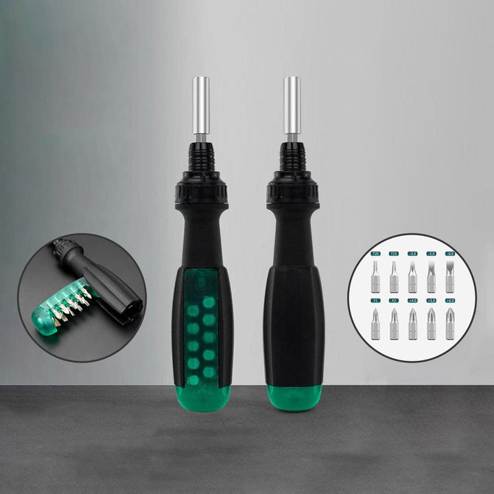 11 In 1 Precision Ratchet Screwdriver Combo Set Multifunctional Household Telescopic Screwdriver