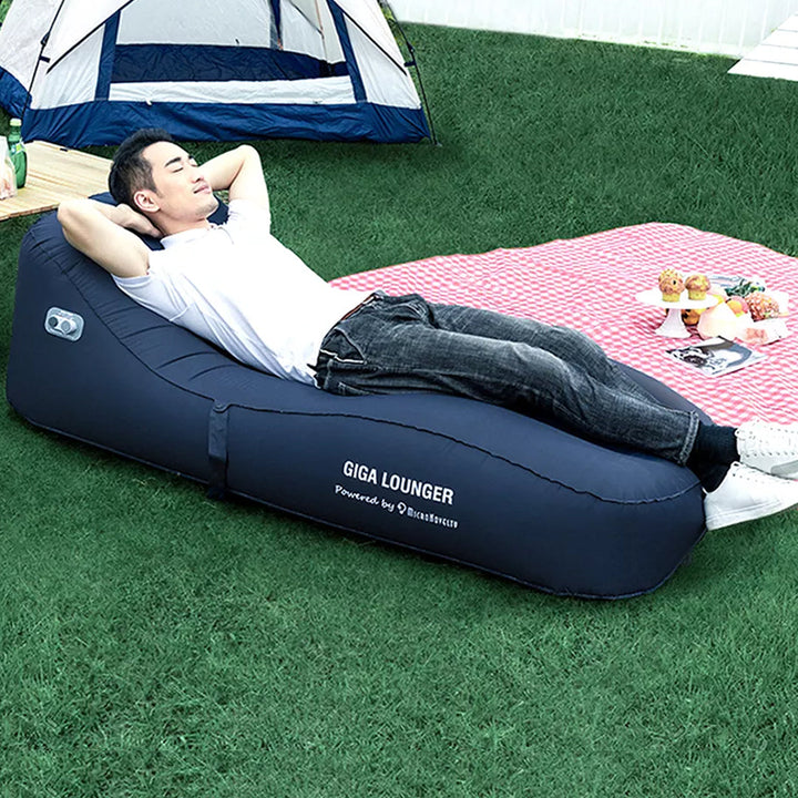 Air Lounger 1-Touch Automatic Self-Inflating Lounger Relaxing Chair 