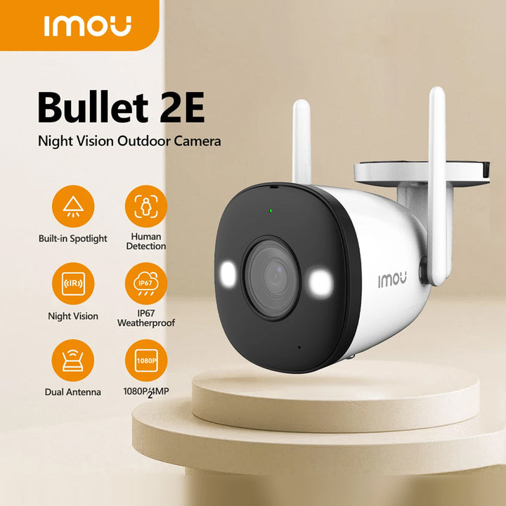 Imou Bullet 2E Full Color 2MP Camera Human Detection  Smart Color Night Vision