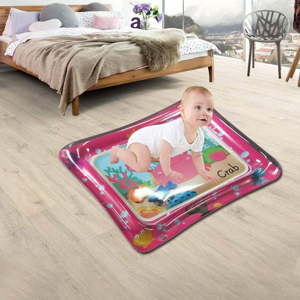 Colorful Inflatable Water Play Mat for Baby Skill Development Safe and Non-Toxic Easy to Fold and Store