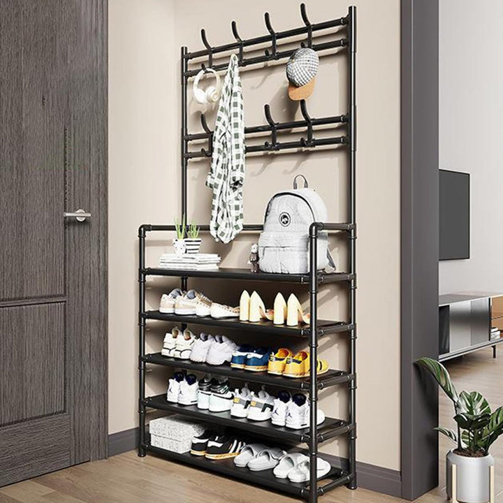 Clothes Stand and Shoe Organizer Rack - dealatcity store	