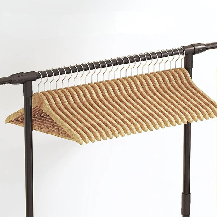 Multi-functional Clothes Stand with a 2-layer Bottom Shelf