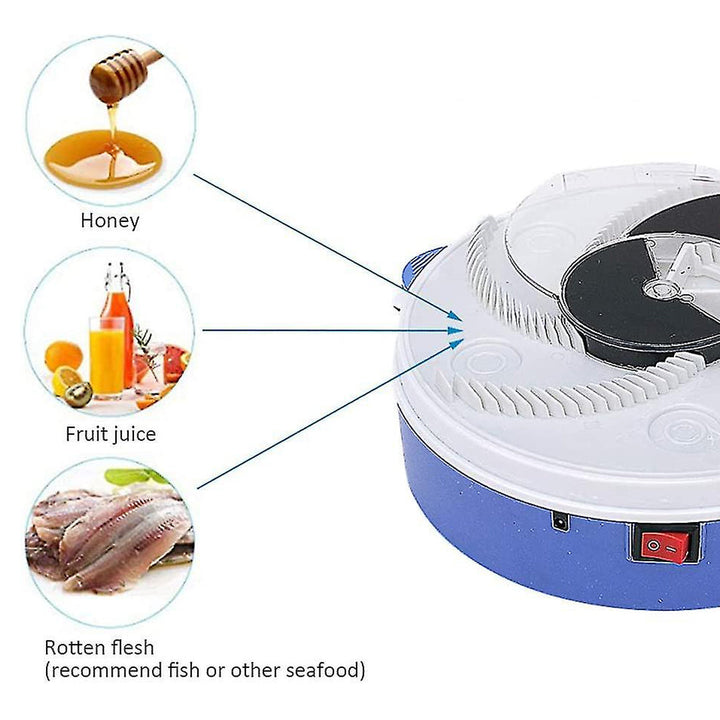 Electric Fly Trap Device with Trapping Food