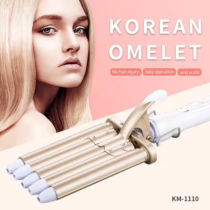 Kemei KM-1110 5 Barrels Electric Hair Curling Iron.