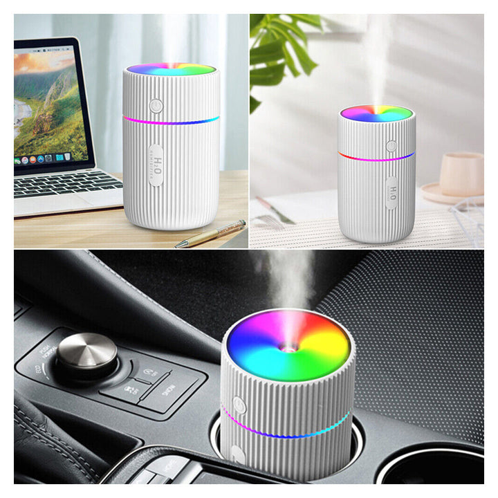 220ml Ultrasonic Portable Humidifier and Freshener with Colorful LED Night Light  