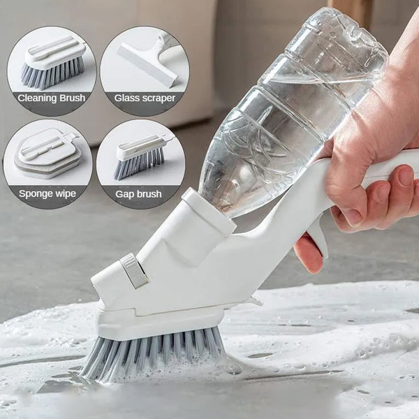 4-in-1 Multi-Purpose Cleaning Brush Kit with Comfortable Non-Slip Handle