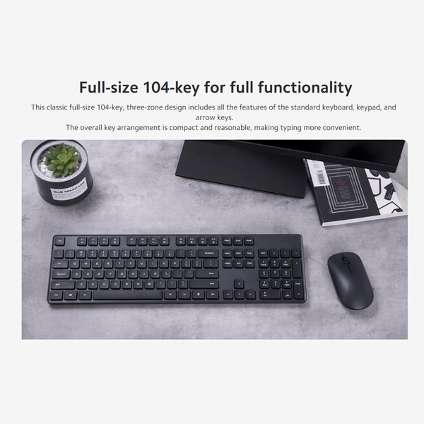 Xiaomi Wireless Keyboard and Mouse Combo Wear-Resistant and Practical