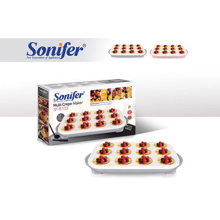 Sonifer SF-6103 Multifunction Electric Pancake Maker 12 Slots