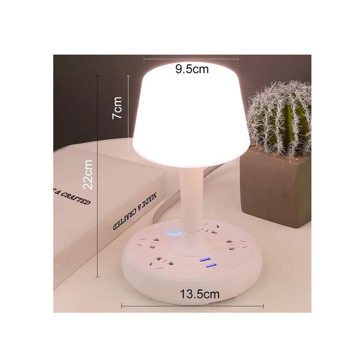 Multifunctional LED Desk Lamp with Two USB Charging Ports and 3 Lighting Modes with Remote Control