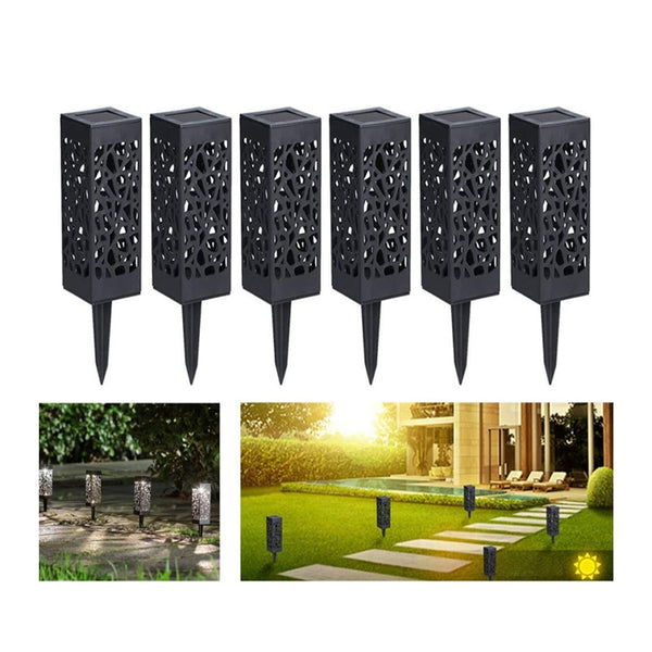 Solar Powered LED Garden Light Waterproof IP44 Sensitive Light Sensor (6 pcs Pack)