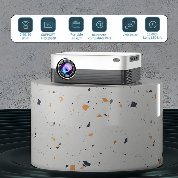 Full HD 1080P Wireless Projector Support 5G WiFi