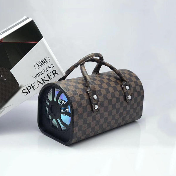 Speaker-shaped handbag, model K88, bluetooth speaker Wirelessly with LED lights