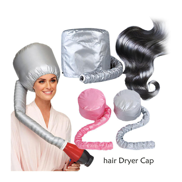 Soft Hair Drying Bonnet with Elastic Band Attaches To Hair Dryer For Moisturizing Hair Treatment