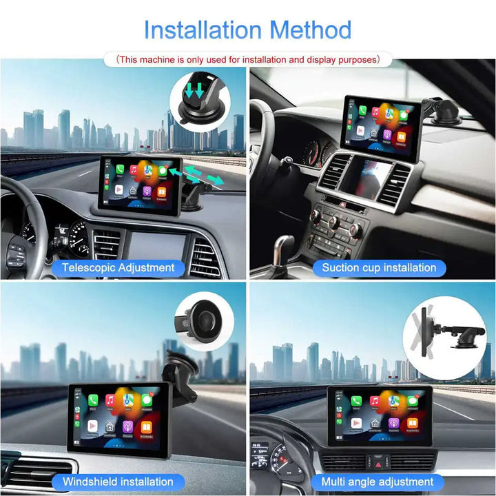 Apple CarPlay & Android Auto Portable Wireless Car Media Player