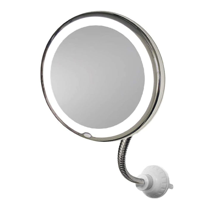 Ultra Flexible Gooseneck Mirror 10X Magnifying with Fill-in LED Light