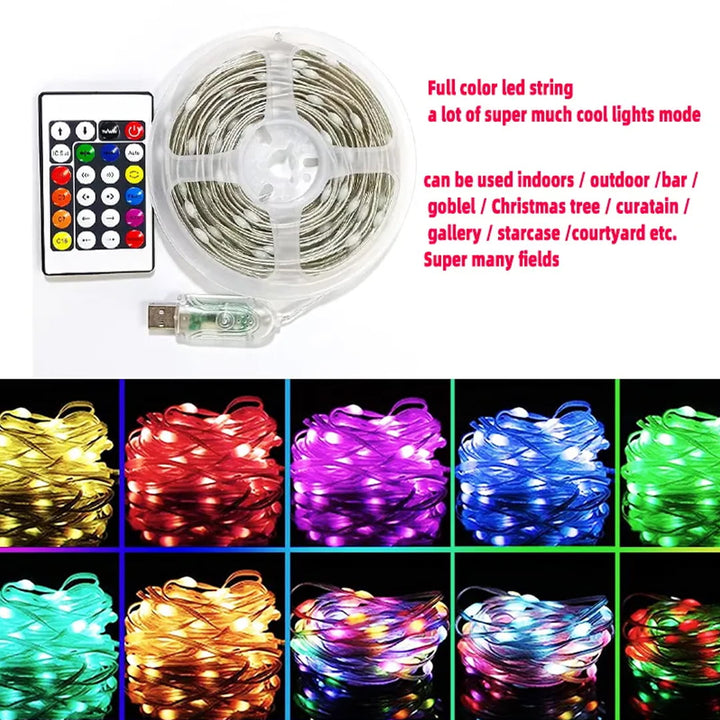 10M Waterproof RGB Strip Light With Remote Control