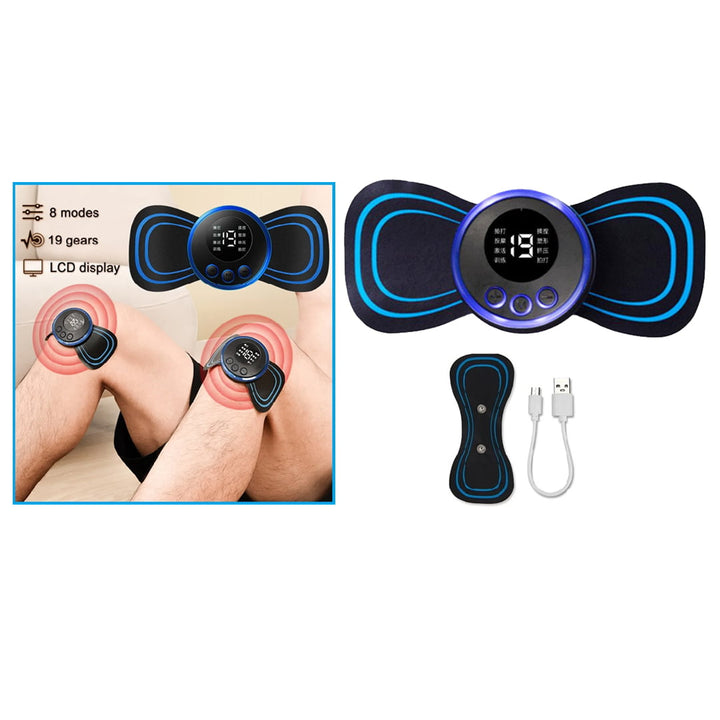 Electric Massager for Neck and Shoulder Pain Relief, 8 Massage Modes, LCD Screen