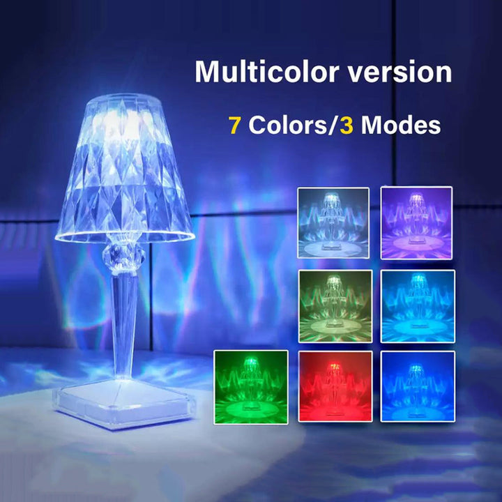 USB Crystal Projector Atmosphere Led Table Lamp