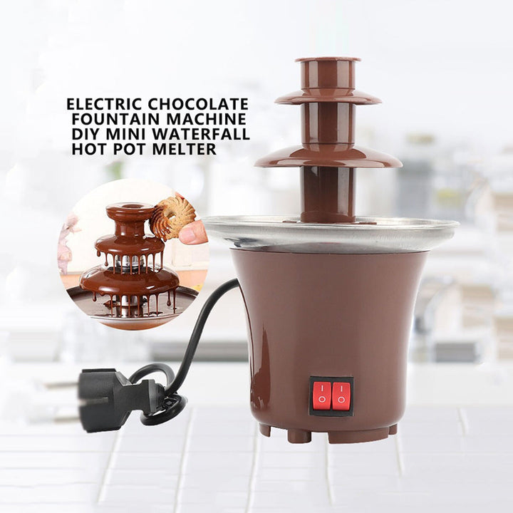 Mini Portable Electric Chocolate Fountain Three Decks