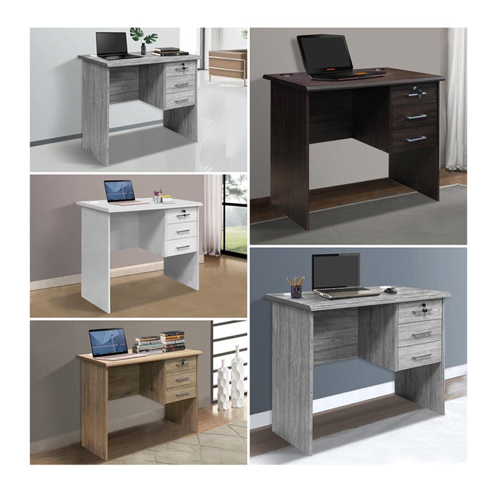 Malaysian Stylish Wooden Desk with 3 Drawers (Delivery and Installation included) 