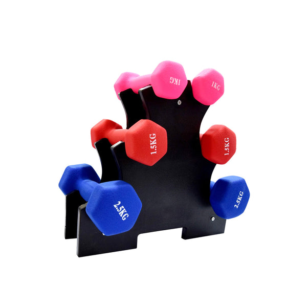 Dumbbells Set 10KG - 01 + Rack