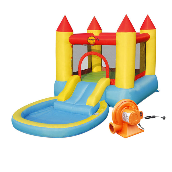 نطاطة هابي هوب قلعة نطاط مع زحلاقية وحوض صغير 9820 Bouncy Castle With Pool & Slide مع منفاخ كهربائي