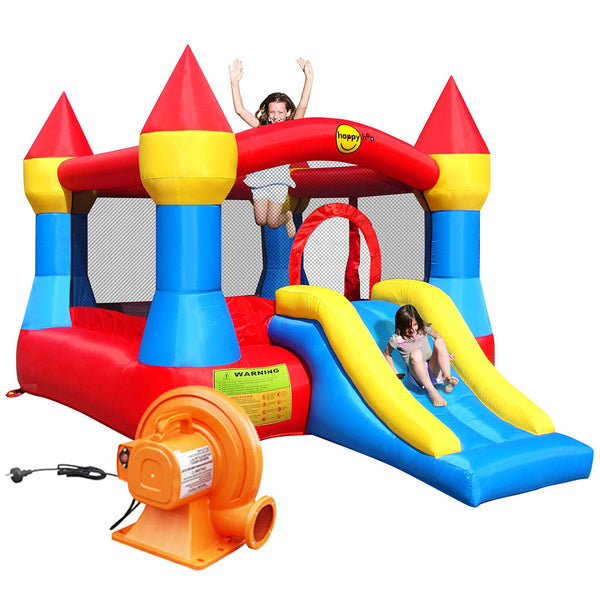 هابي هوب Bouncy Castle Bouncer with Slide 9017 مع منفاخ كهربائي