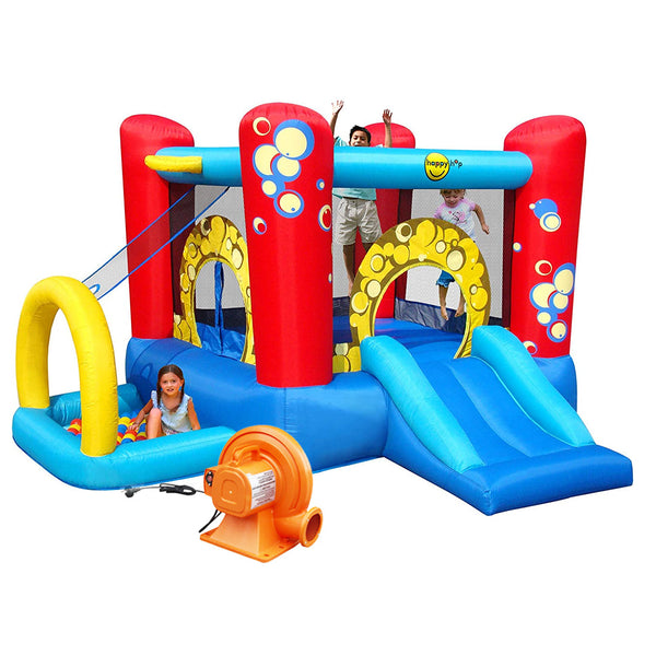 نطاطة هابي هوب Bubble 4 in 1 Play Center 9214 مع منفاخ كهربائي