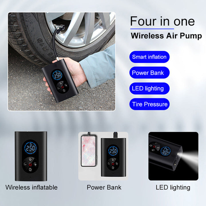 Car Inflator Wireless Air Pump Inflatable Electric Pump Smart Wireless Air Pump