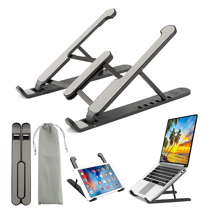 Portable Laptop Stand Foldable Adjustable Support Base Non-slip Notebook Holder