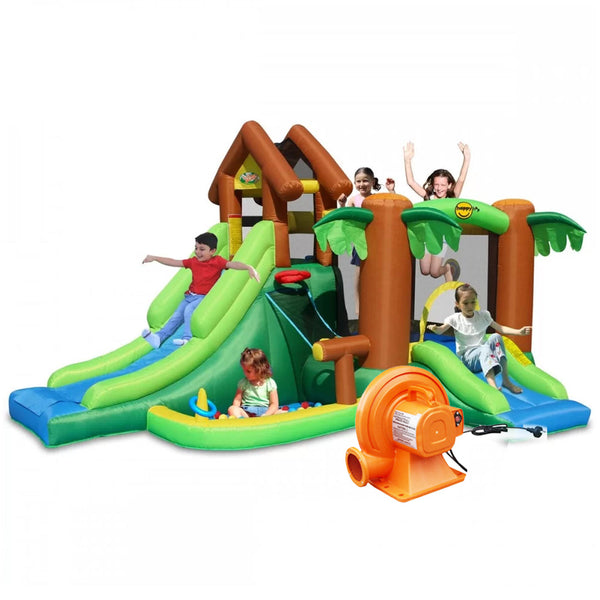 هابي هوب Happy Hop The Forest Bouncer 9071F مع منفاخ كهربائي