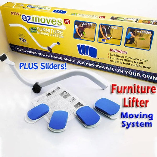 EZ Moves Furniture Moving System with Sliders to Move Heavy Furniture Quickly & Easily 