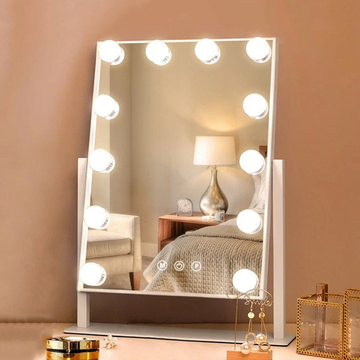 Hollywood Vanity Makeup Mirror with Lights 12 Dimmable Bulbs LED Lighted