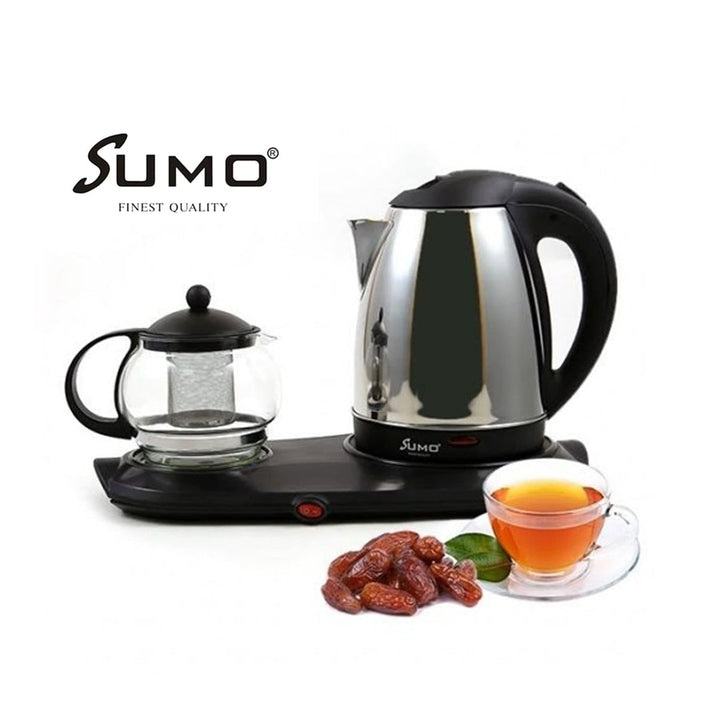 SUMO 1800 W 3 IN 1 TEA TRAY SET ELECTRIC STAINLESS STEEL KETTLE