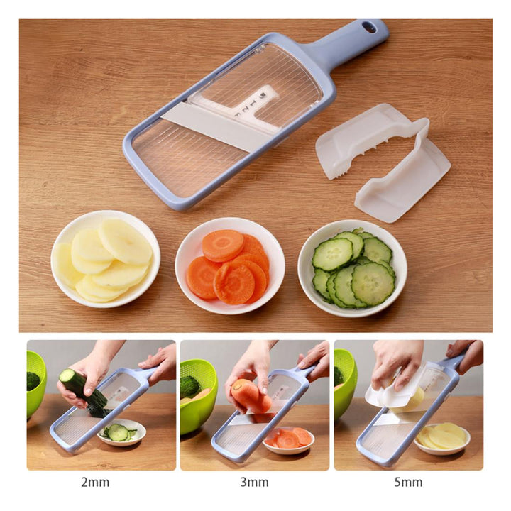 Stainless Steel Fruit Vegetable Chopper Slicer Adjustable Thickness Cutter