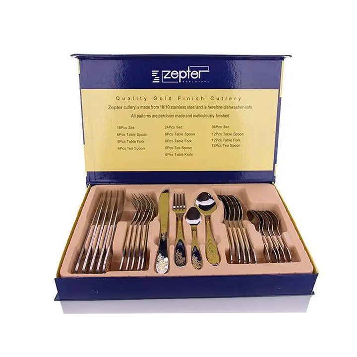 ZEPTER 24 Pieces Cutlery Set Stainless Steel 