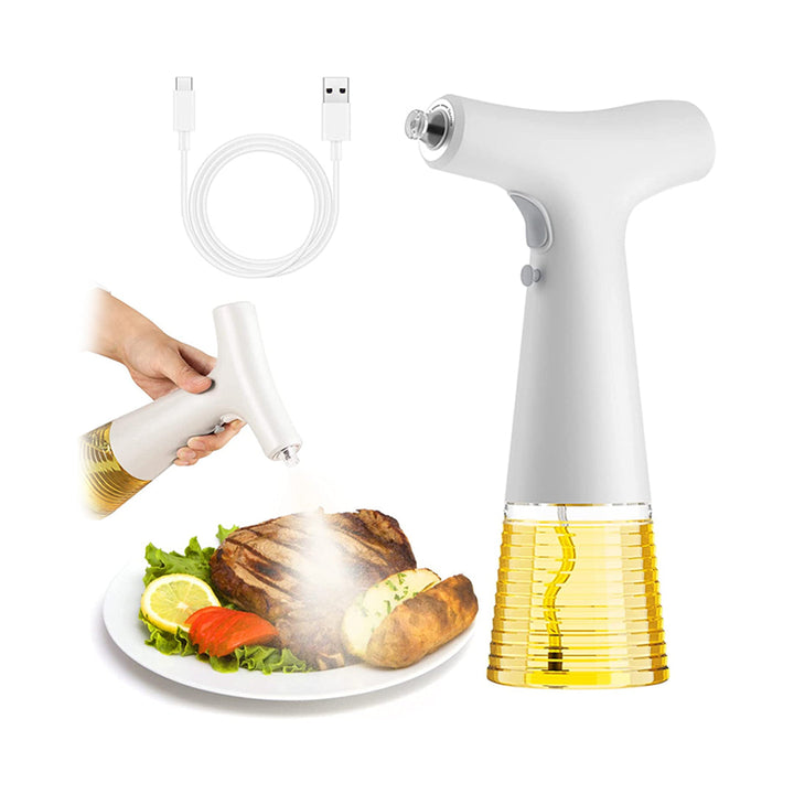 Automatic Oil Sprayer for Cooking 8oz Electric Olive Oil Spray Mister Bottle Food Grade Dispenser