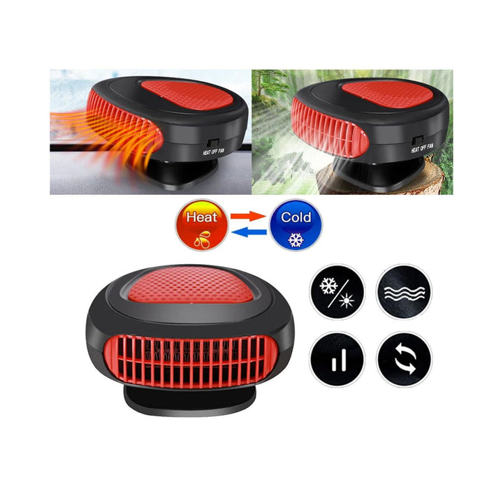 Car heater with cooling fan 2 in 1 150W and defogger, easy to install