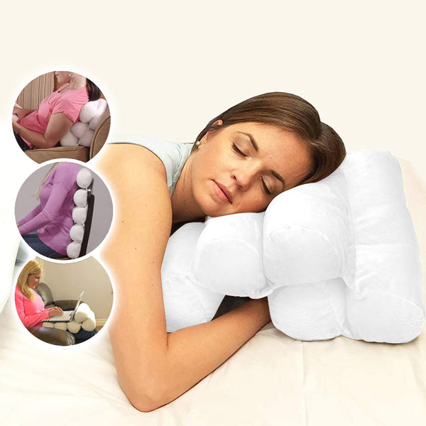 Adjustable Lumbar Sectional Pillow for Back Support