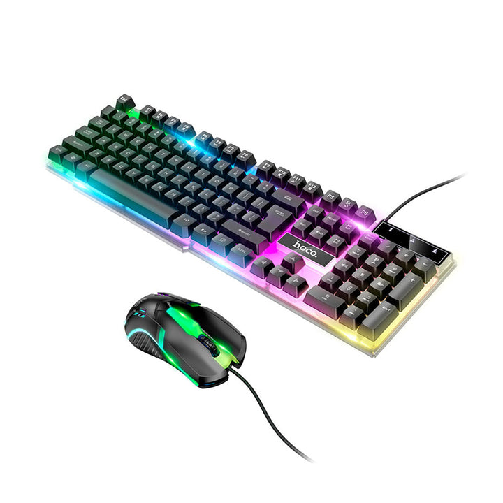 HOCO GM11 Terrific Glowing Gaming Keyboard And Mouse Set