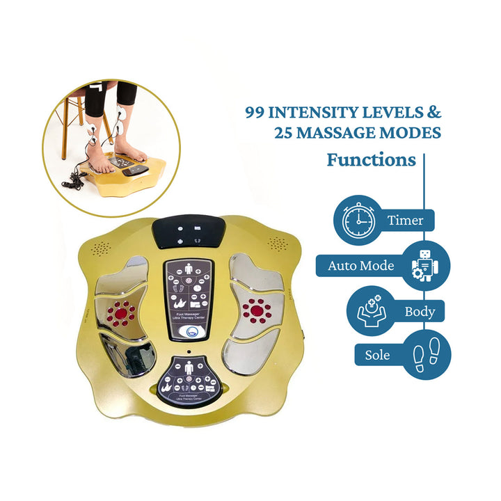 Electric Foot Massager With Large LCD Screen and 25 Massage Modes