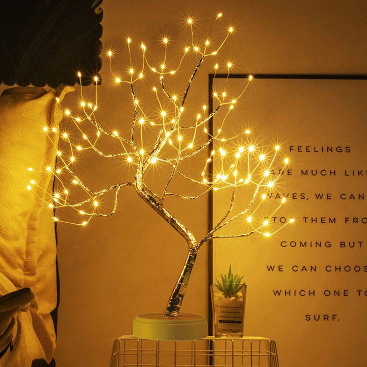 LED Decorative Tree Lamp Battery Powered or USB with Adjustable Branches