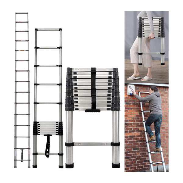 Telescoping Ladder Heavy Duty Aluminum Extendable Ladder