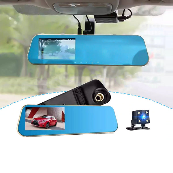 Car Blackbox DVR Front Mirror Camera For Front And Back Recording