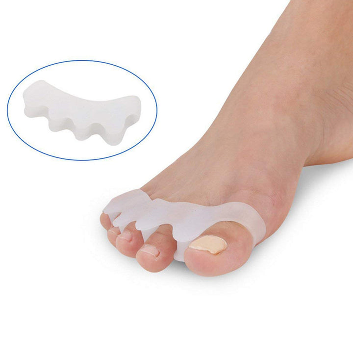 Silicone Toe Separator Pair for Muscle Relaxation and Pain Relief