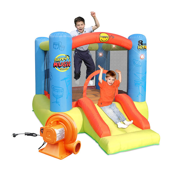 هابي هوب Happy Hop Bouncer Music Studio Play Center – 8001 مع منفاخ كهربائي