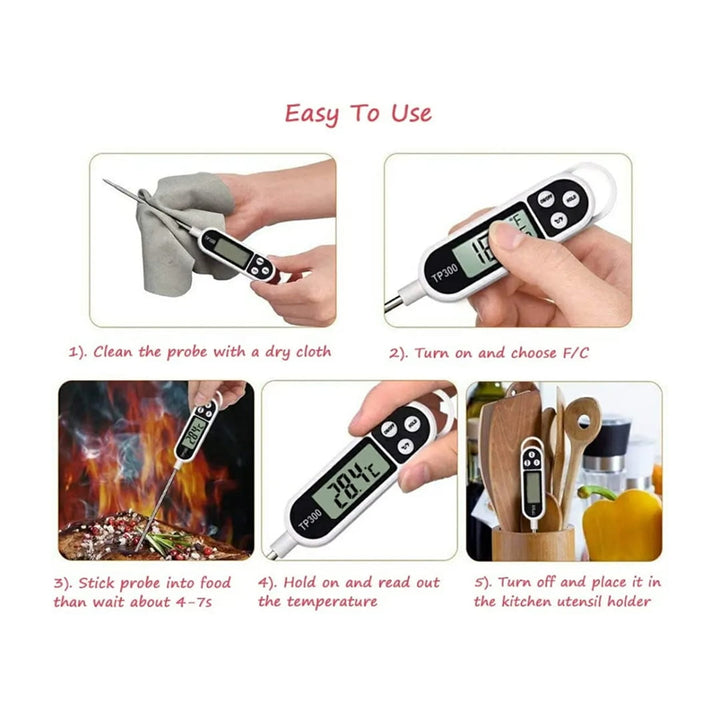 Cooking Thermometer, Digital Meat Food Thermometer Instant Read