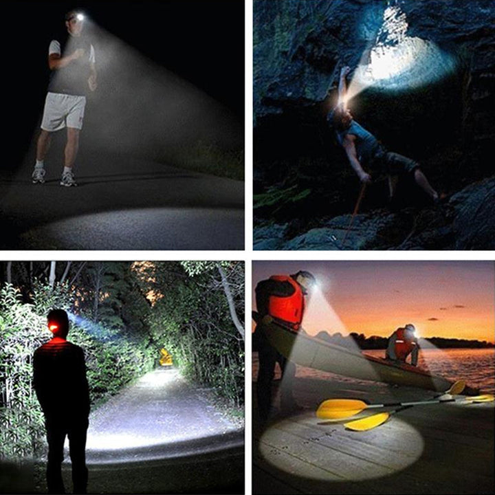 5 LED with Built-in 18650 Battery USB Rechargeable Portable Flashlight Lantern Torch Headlamp