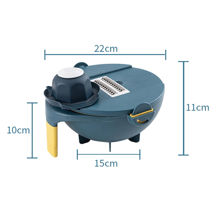 Multifunctional Rotate Vegetable Cutter With Drain Basket