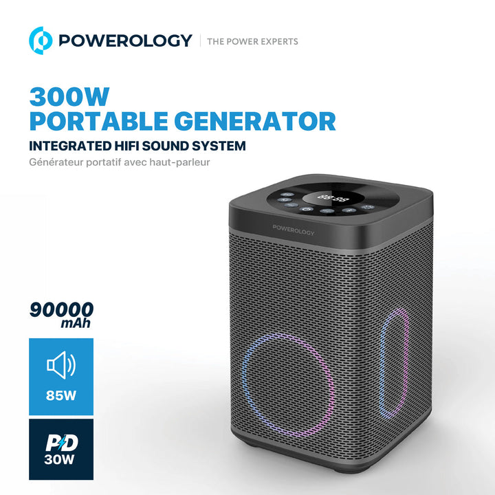 Power Bank 90000mA/300W with a HiFi Sound System and an 85W Multi-port Speaker
